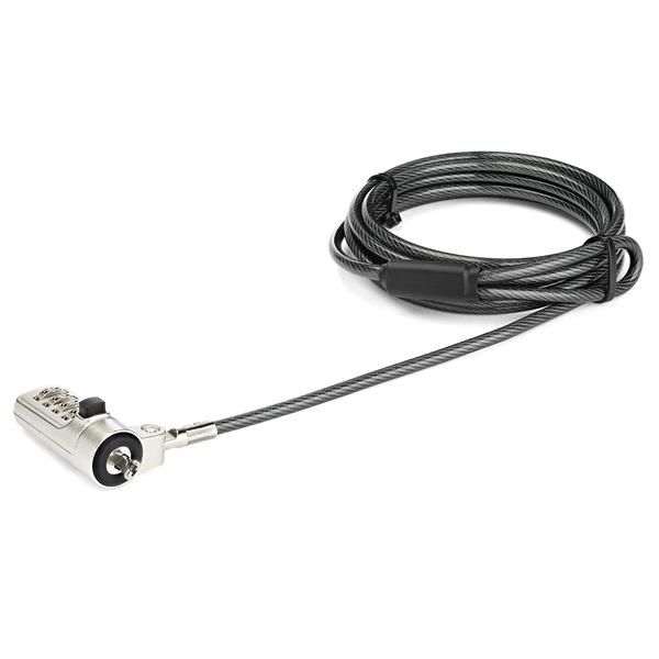 StarTech.com Laptop kabelslot - 4-cijfer combinatie slot - Wedge type
