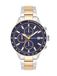 Spears & Walker Analoog horloge nachtblauw / goud / zilver