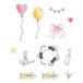 Sizzix Clear Stempels Set met Framelits, Sweet Drop by 49 en Market, 13 Rubber Stempels & 12 Snijmallen