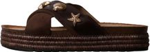 Joia CHEN David Sandalen Joia 290273 Vrouwen Bruin Synthetisch Jute Rubber Platte sandalen