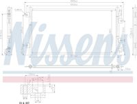 Nissens 94438 Condenser, air conditioning