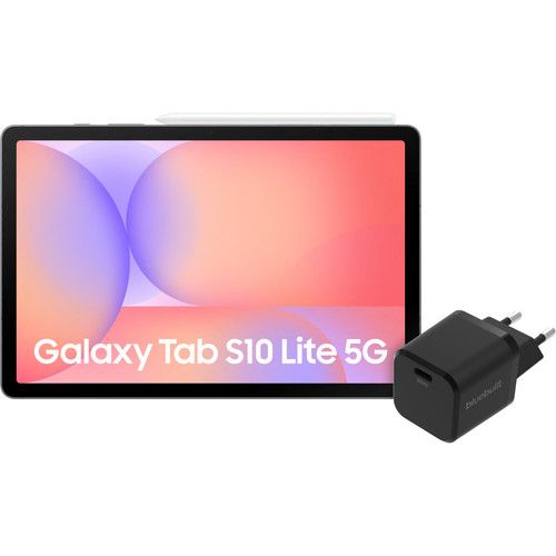 Samsung Galaxy Tab S10 Lite 10,9 inch 256GB Wifi en 5G Grijs + BlueBuilt Oplader