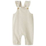 NAME IT BABY regular fit tuinbroek met ruches - ecru