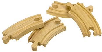 Bigjigs Houten Rails - Korte Bochten 4st