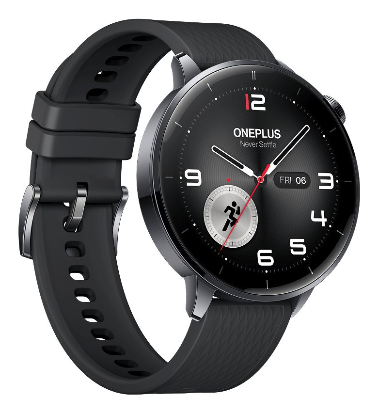 OnePlus Watch 3 43mm Smartwatch - Black Steel