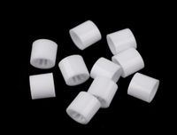 cyclingcolors 10 x eindstoppers, 7 x 9 mm, rond, kunststof, stopper, koord, verstelbare sluiting, elastisch koord, schoenen, rugzakken, tenten, camping, wit