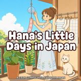 Hana's Little Days in Japan: Coloring Book for Adults and Teens, Cozy Japanese Designs Featuring Cherry Blossoms, Tea Time, Festivals and a Sweet Cat's Four Seasons for Relaxation and Mindfulness