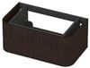 INK - Afgeronde Onderkast Fineer 1 Lade Softclose Tbv Grepen - 800x450x350 Mm - Dark Veneer