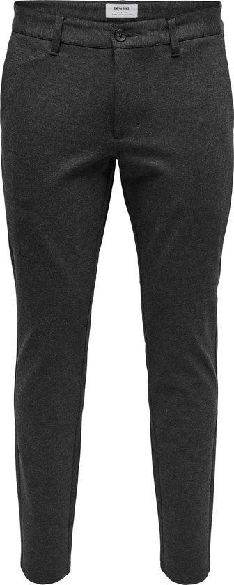 ONLY & SONS ONSMARK Slim Fit Chinobroek Dark Grey Melange W29 x L34