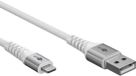 Goobay USB-A naar Lightning Kabel - 60W PD - Soft Nylon Sleeve - 3 meter - Wit