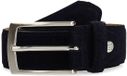 Manfield Heren Donkerblauwe Suède Riem Maat 095