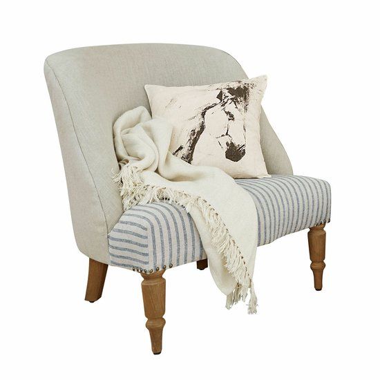 LOBERON Leunstoel Maplewood beige/grijs