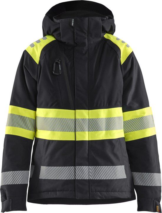 Blåkläder Blaklader 4470-1977 Dames Winterjas High Vis - Zwart/High Vis Geel - XS