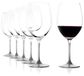 Argent Ensemble de 6 verres à vin rouge - 640 ml