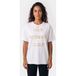 Moschino T-shirt Gilt Without Guilt Blanc Taille : XS