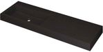Wastafel INK Momento Wastafel Quartz Wasbak Links Zonder Kraangat - 1400x450x90 mm - Quartz Zwart