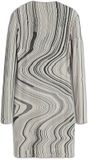 Desigual Damesjurk Chiara Lange Mouw Gestreept Viscose Elastaan Beige S