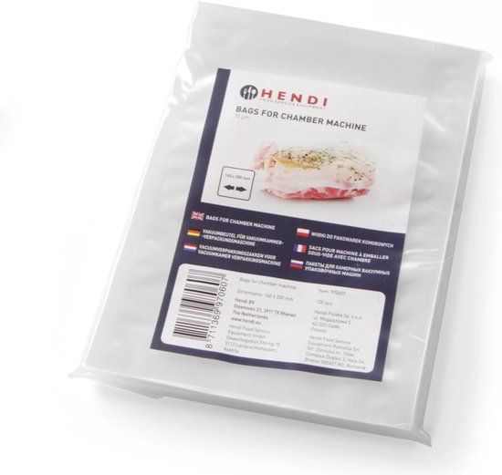 HENDI Vacuümverpakkingszakken - 230x160 mm - 100 stuks - voedselveilig