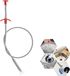 Shen zhen shi ling fei xiang ke ji youxian gongsi Outil de débouchage - Déboucheur d'évier flexible - Bâton d'évacuation - Outil de serpent d'évacuation avec commande facile - Brosse de débouchage d'évier réutilisable pour évier de cuisine