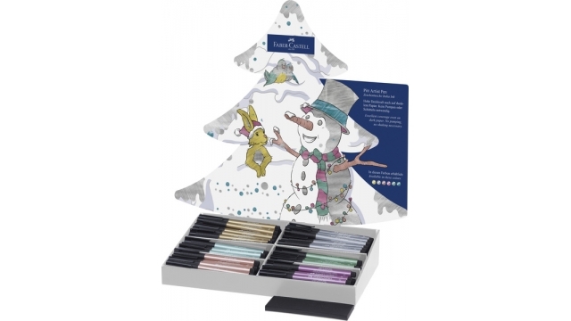 Faber-Castell FC-267112 Tekenset Pitt Artist Pen Kerstdisplay