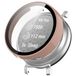 Wigento Garmin Lily 2 Beschermhoes van kunststof (PC) + beschermend hardglas, roze