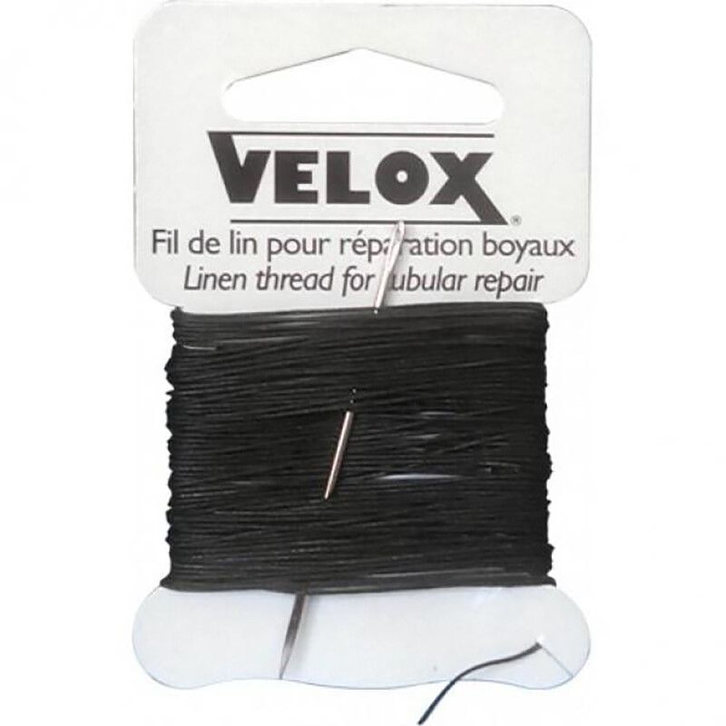 VELOX Linen Thread for Tubular Repair, zwart