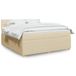 Maison Exclusive - Boxspringbed met matras, crème, 180x200 cm, gestoffeerd