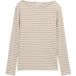 Tom Tailor Dames-T-shirt met lange mouwen en boothals