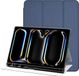 Selected by GSMpunt.nl Tablet Hoes Geschikt voor iPad Pro 11 (2024/2025) | Luxe Tri-Fold Book Case | Kunst Leren Bescherm Hoes | Standaard Functie | Blauw