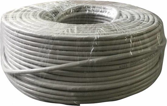 Merkloos Logilink CPV0013 - Cat 5 UTP-kabel - Zonder connector - 100 m - wit