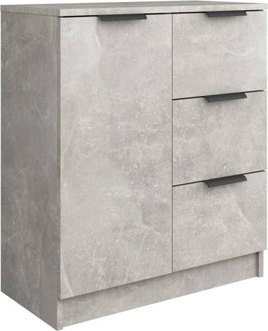 vidaXL Dressoir 60x30x70 cm bewerkt hout betongrijs