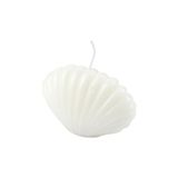 Kaarsvorm, Arty Kaarsvorm, schelp, 9 x 5 x H6 cm, Arty, kleur: wit