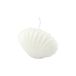 Kaarsvorm, Arty Kaarsvorm, schelp, 9 x 5 x H6 cm, Arty, kleur: wit