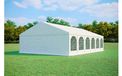 MAX+ Tente de réception 8x12 m – PVC 550 g/m², ignifuge, hauteur latérale 2,6 m, tubes Ø50 mm, jusqu'à 190 personnes - Blanc