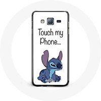 Maniacase Hoesje voor Samsung Galaxy A3 Stitch Raak mijn telefoon niet aan