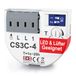 ELEKTROBOCK CS3C-4 tijdrelais - led, ventilator & tl-lampen - achterlooprelais 230 V met steekklemmen - aansluiting zonder nulgeleider - inbouw-inbouw, compact & energiebesparend
