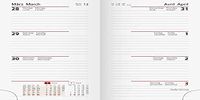 rido/idé Week-vervangingskalender model zakplanner int. 2024 2 pagina's = 1 week bladgrootte 8,7 x 15,3 cm wit