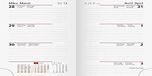 rido/idé Week-vervangingskalender model zakplanner int. 2024 2 pagina's = 1 week bladgrootte 8,7 x 15,3 cm wit