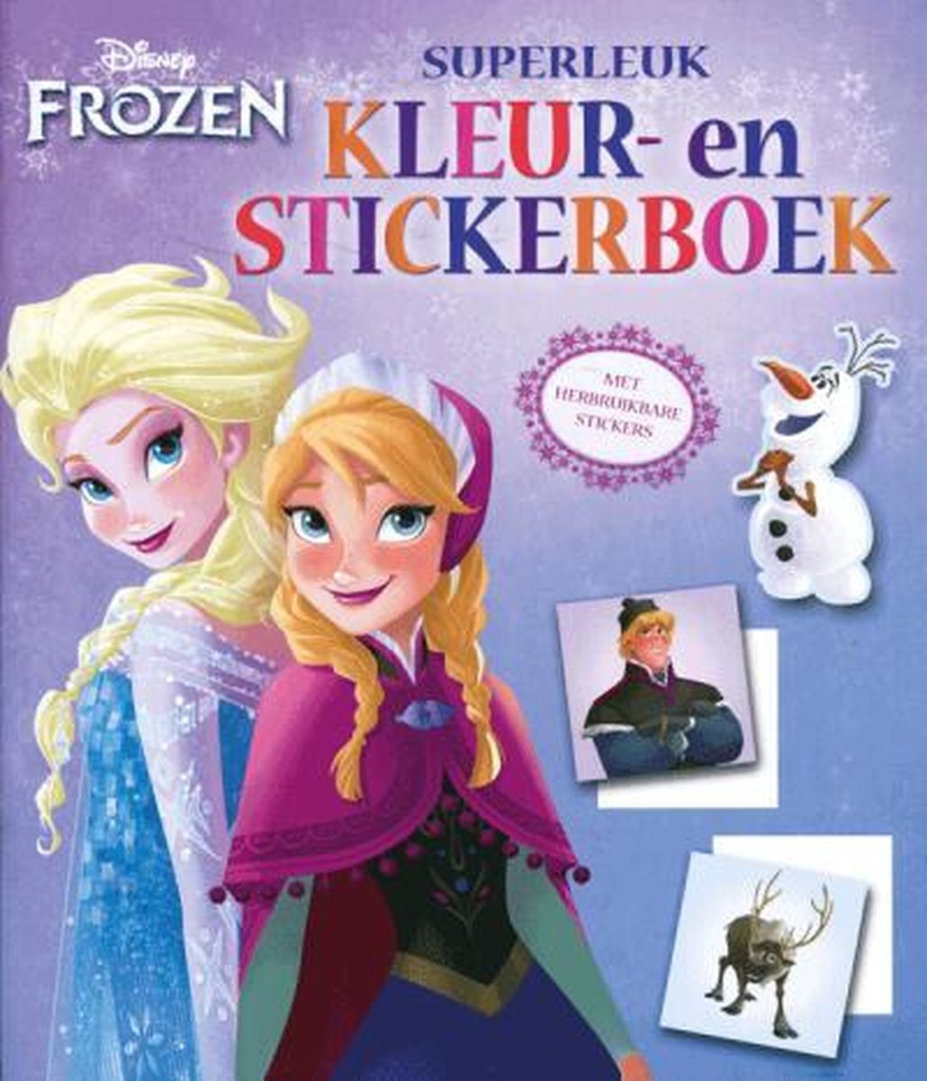 Disney Superleuk Kleur en Stickerboek Frozen