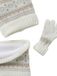 Vertbaudet Jacquard babyset muts + snood + wanten/handschoenen voor meisjes