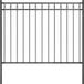 ASSEN Portail en acier 1,7x1 m noir