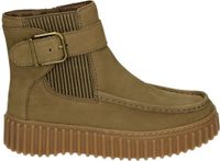 Clarks TORHILL BUCKLE Dames Enkellaarsjes Nubuck Taupe Maat 40