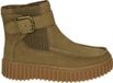 Clarks TORHILL BUCKLE Dames Enkellaarsjes Nubuck Taupe Maat 40