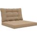 Maison Exclusive Coussin de canapé d'extérieur Polyester Taupe 80 x 68,5 cm