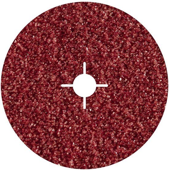 Wolfcraft Fiberschuurschijf voor metaal - K60 - Ø115mm - 5 stuks