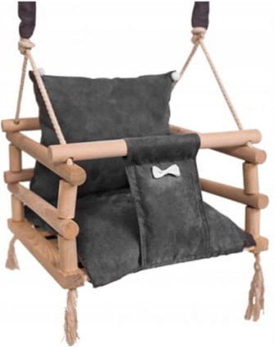 Viking Choice Schommel baby - Houten schommel - Grijs