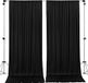 AK TRADING CO. 10ft x 8ft polyester achtergrond gordijnen gordijnen panelen met stang zakken - huwelijksceremonie partij huisvenster decoraties - zwart