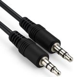 Allteq Jack Kabel 3.5 mm Male to Male - Zwart - 1 meter