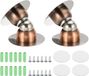 OEM HORCONDORM S.R.L. Set van 2 magnetische deurstopper van 4,6 cm, magnetische muursteun van roestvrij staal voor slaapkamer, badkamer, keuken, kantoor, koperrood