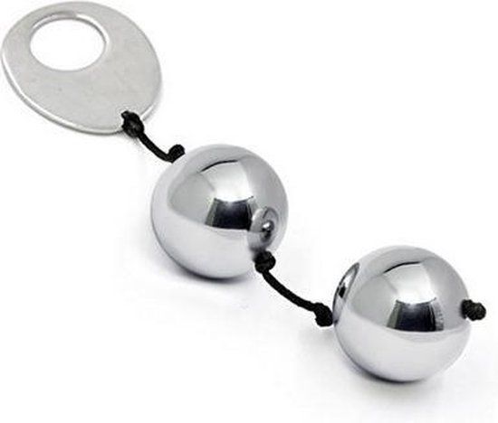 Seven Creations Domino - Vaginale Balletjes - Zilver - Wit